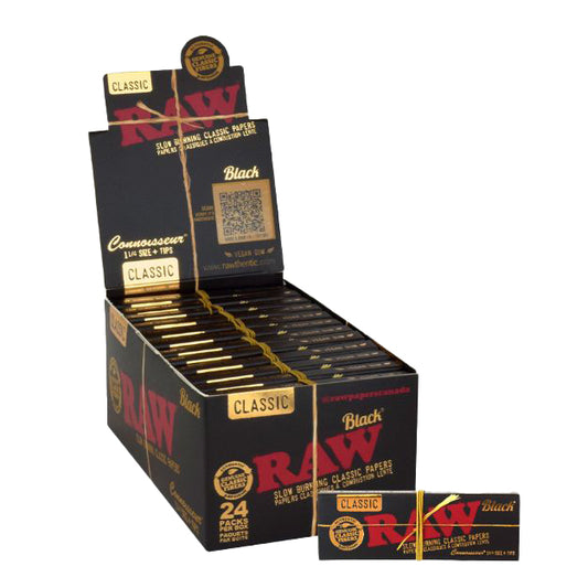 RAW Black Unrefined Artisan Connoisseur 1 1/4 size