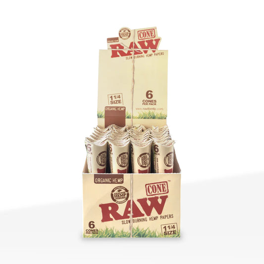 Raw Classic Nat Unrefined Pre-Rolled Level Cones 84mm