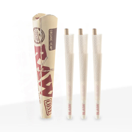 Raw Classic Nat Unrefined Pre-Rolled Level Cones 84mm