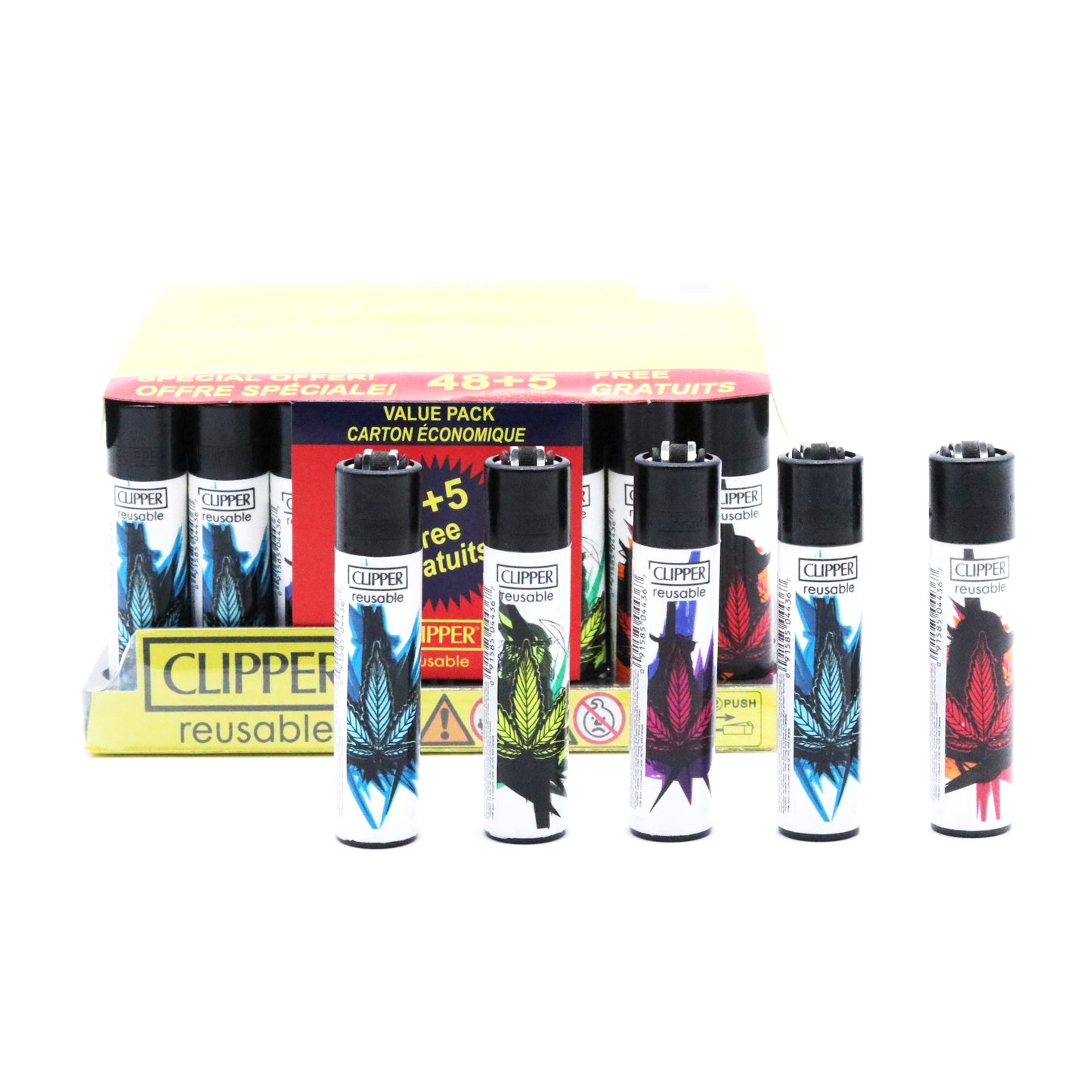 Clipper Lighter - Artistic Leaves Classic Large