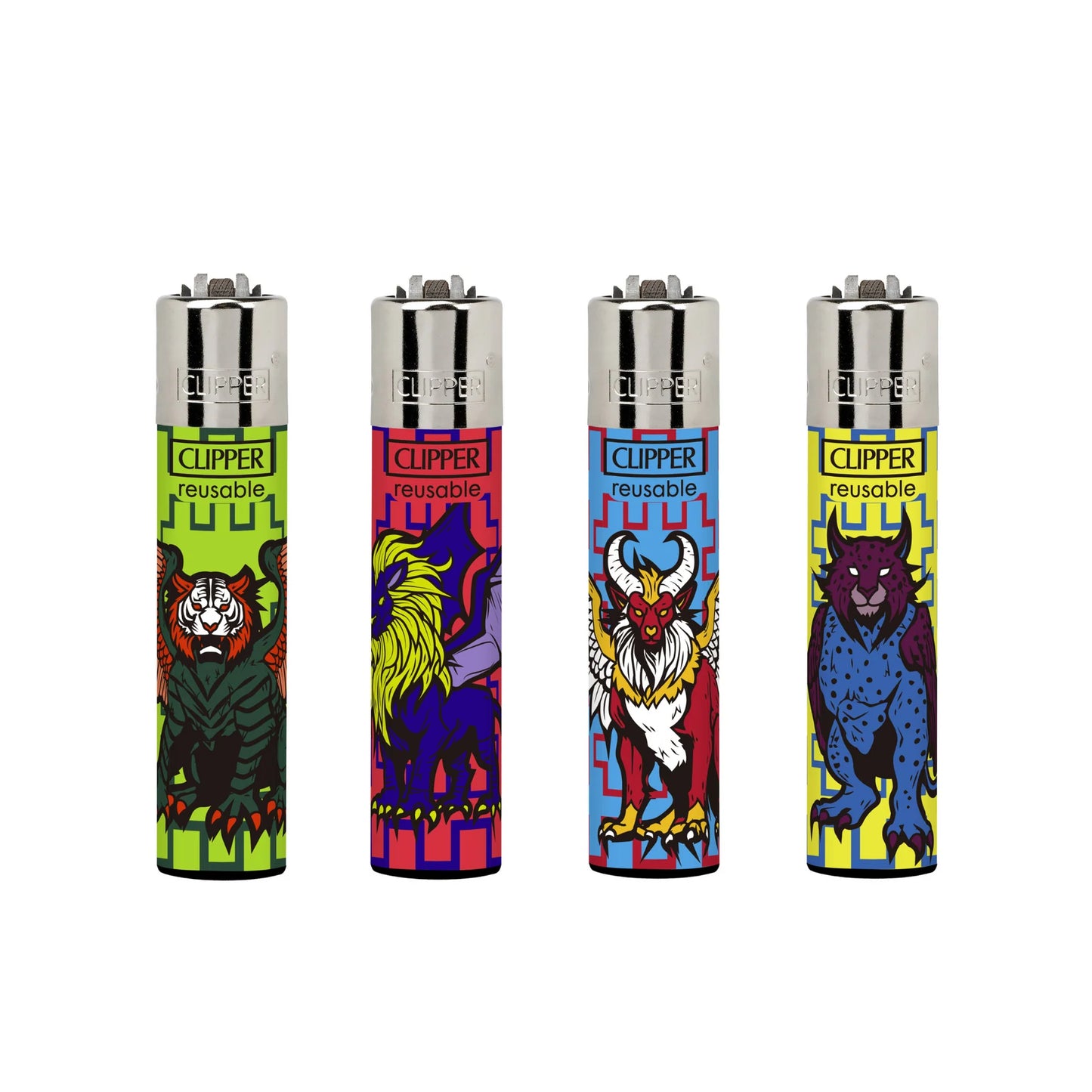Briquet Clipper - Jet Flame Plastique Couleur Brillante