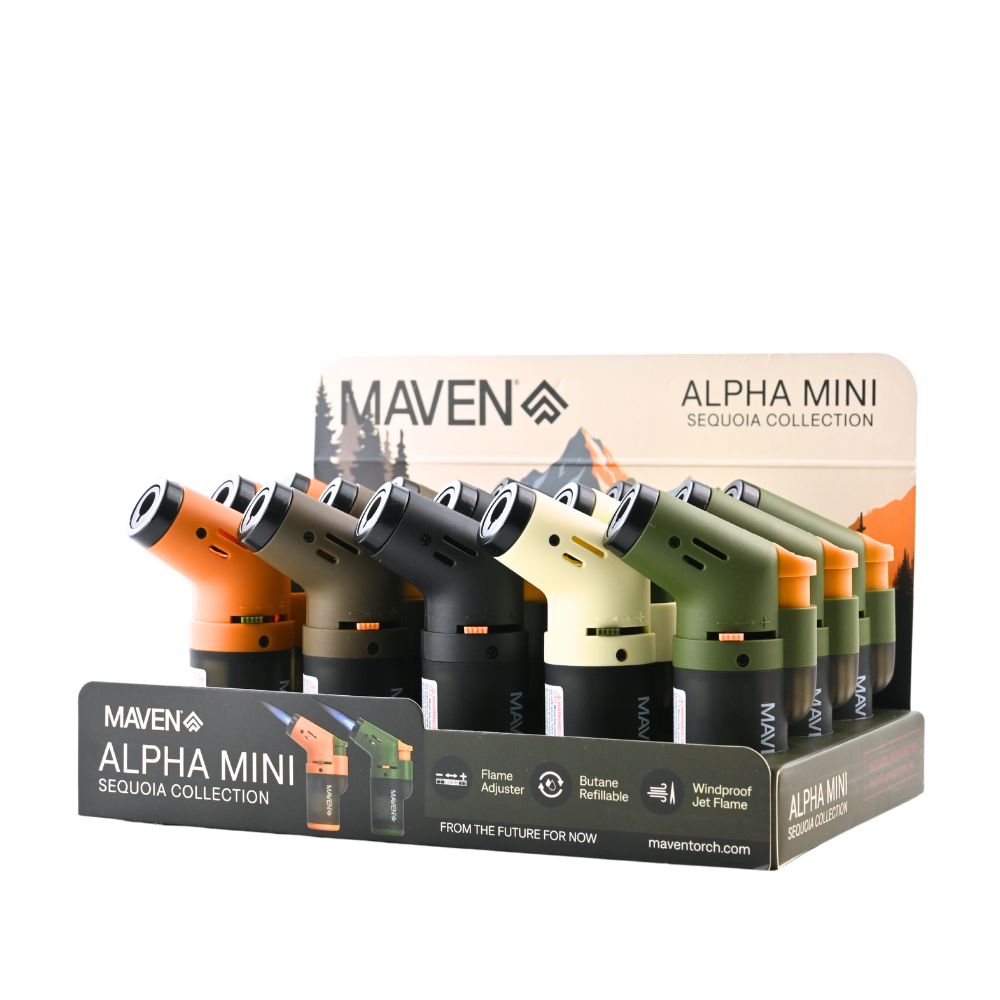 Maven Alpha Mini Sequoia Collection Lighter - 15ct