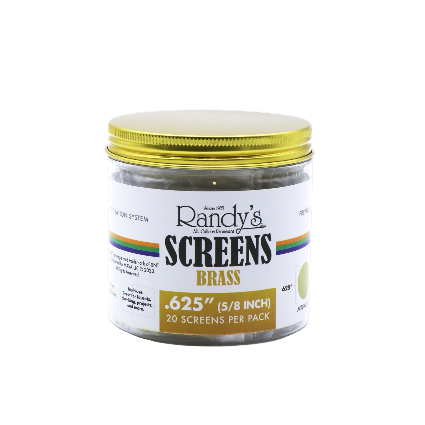 Randy's .625" Brass Screen Filters