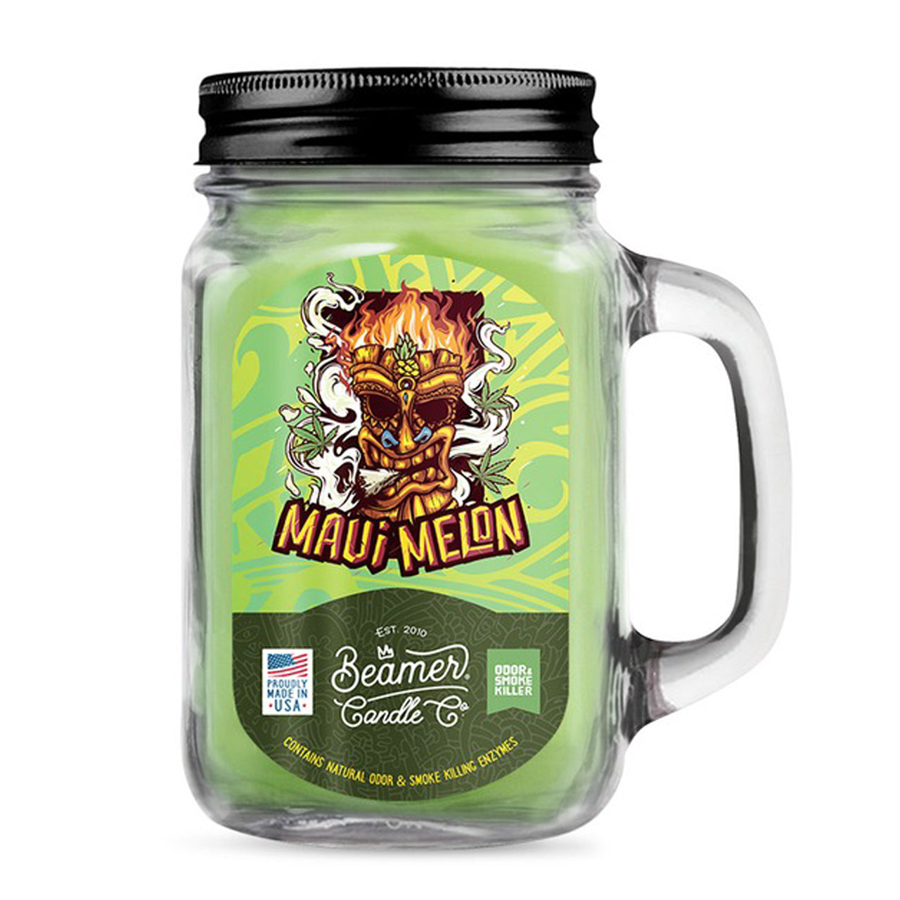 Beamer Candle Co. 12oz & 7oz Glass Mason Jar - Maui Melon - Infyniti Scales