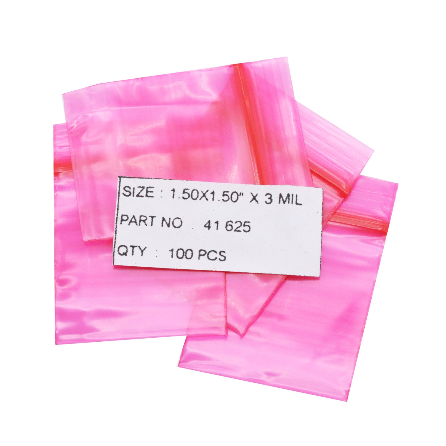 Sacs Ziploc colorés de 1,25 "x1,25"