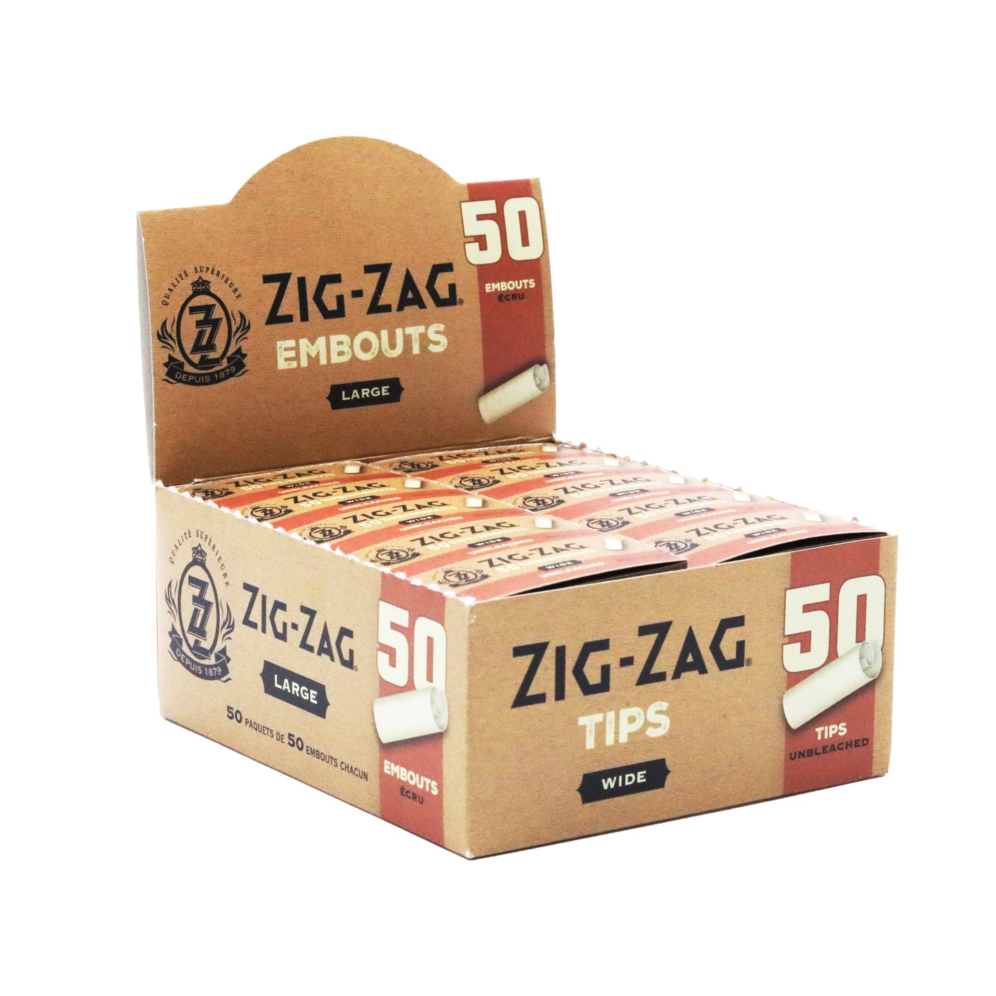 Cônes King Size blancs Zig Zag