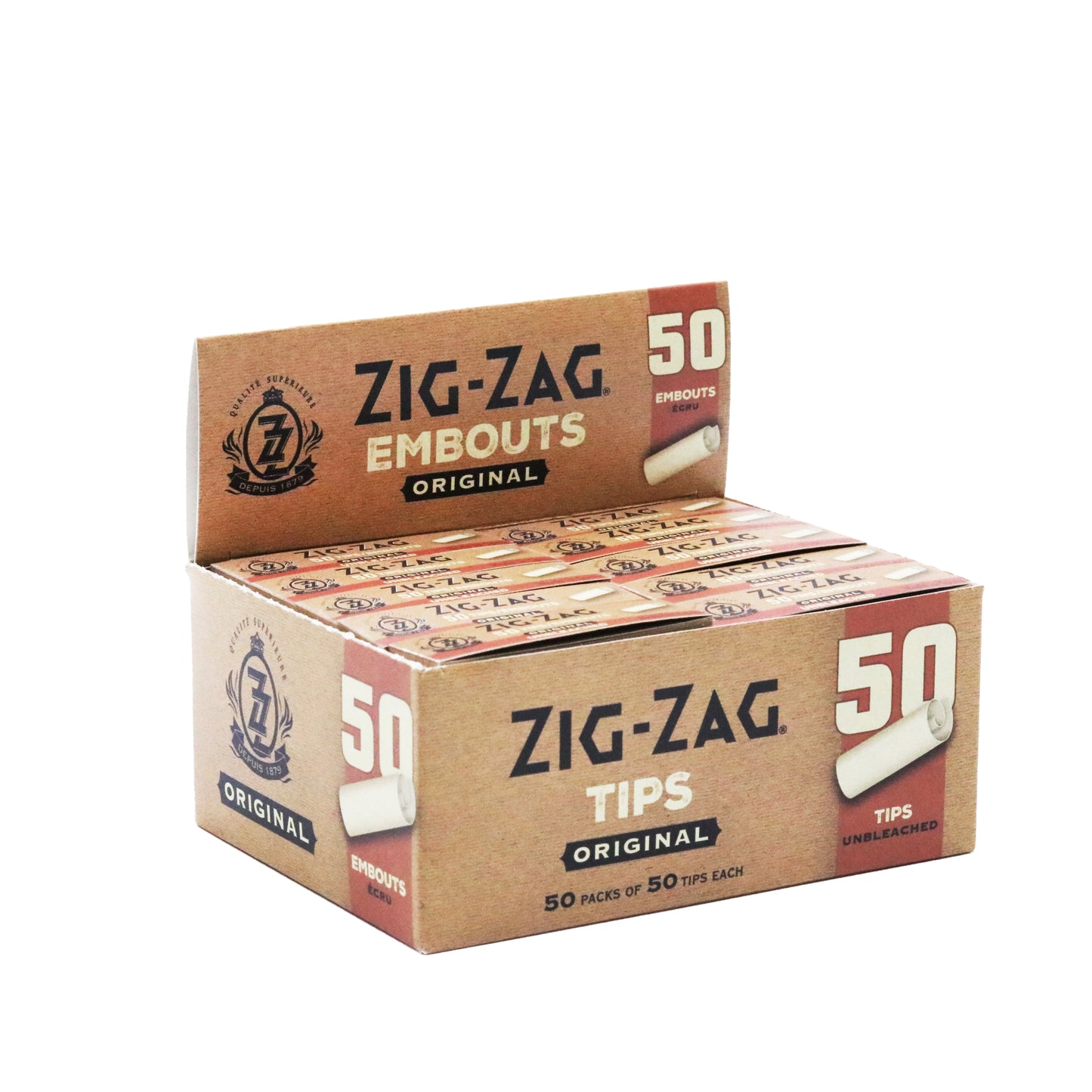 Cônes King Size blancs Zig Zag