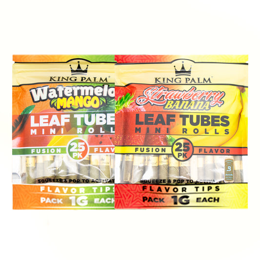 King Palm Wraps - Mini tubes de 1 gramme, paquet de 25