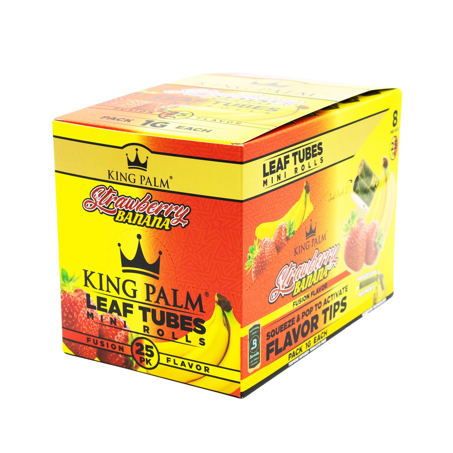 King Palm Wraps - Mini tubes de 1 gramme, paquet de 25