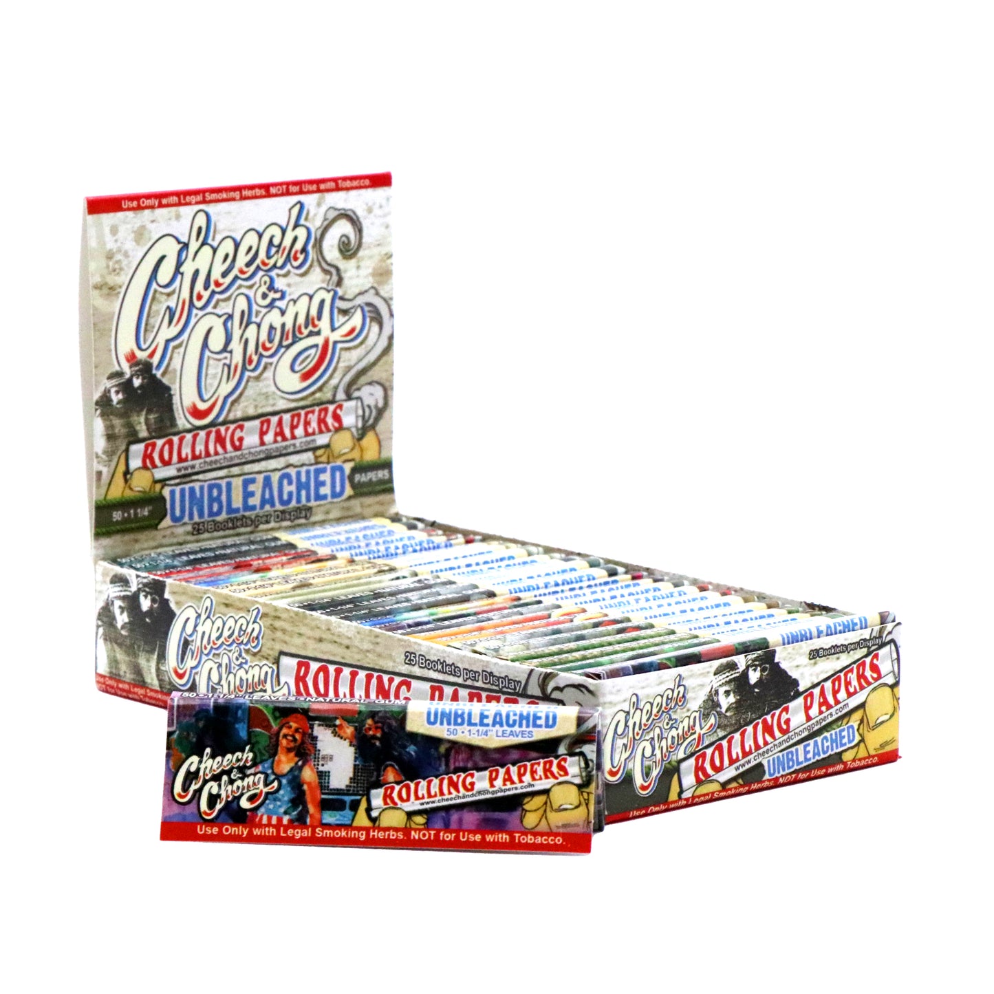 Feuilles à rouler Cheech & Chong non blanchies 1 1/4"