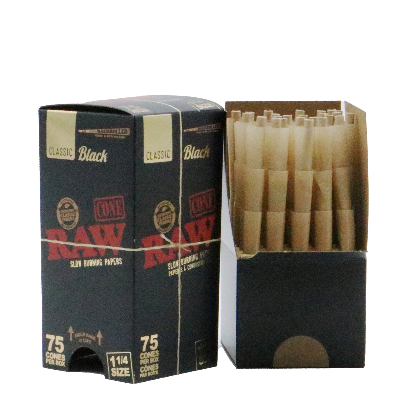Raw Black 1 ¼ Black Bulk Pre-rolled Cones - Infyniti Scales