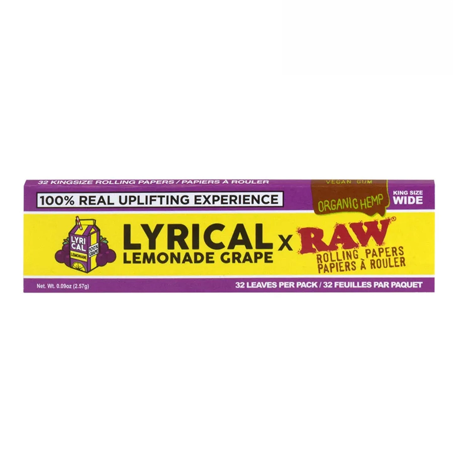 RAW x Lyrical Lemonade Grape King Size Wide Papers