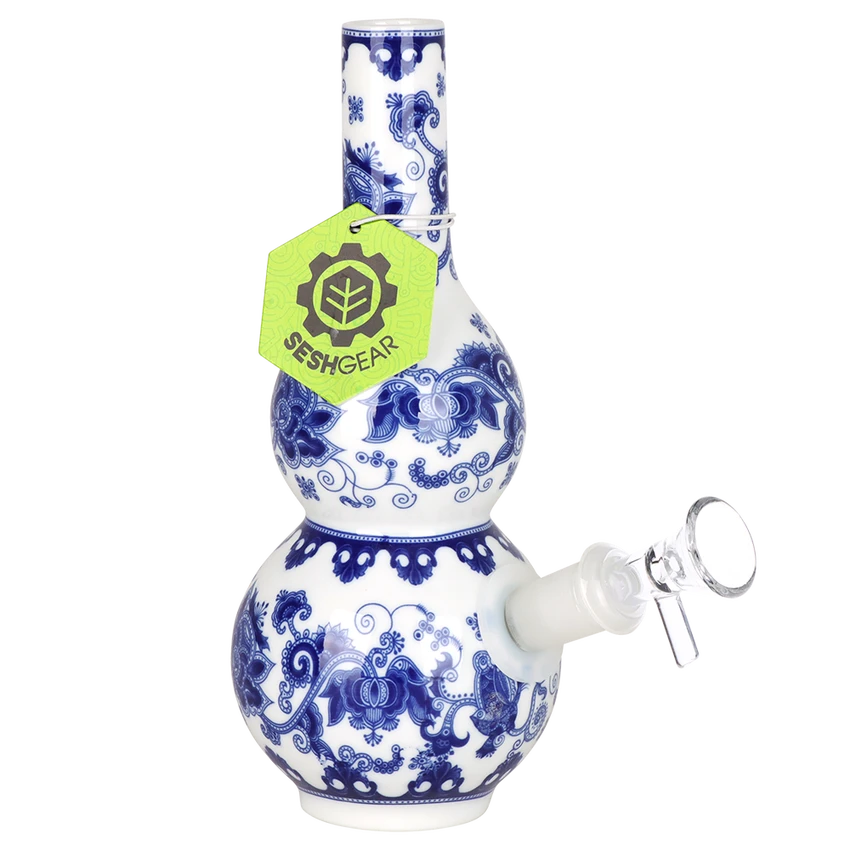 SeshGear Chinese Vase Ceramic Water Pipe - 5.5"