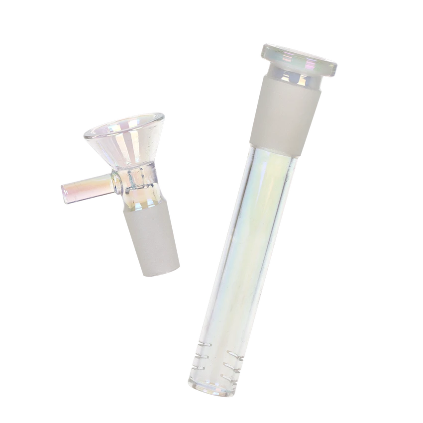 SeshGear Twist Straight Tube Glass Water Pipe 10.25"/14mm F Med