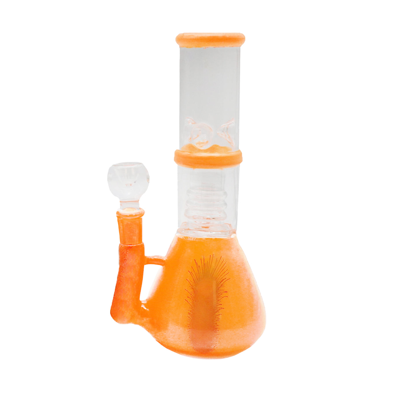 8" Crown Swirl Perk and Ice Catcher Water Pipe - Infyniti Scales