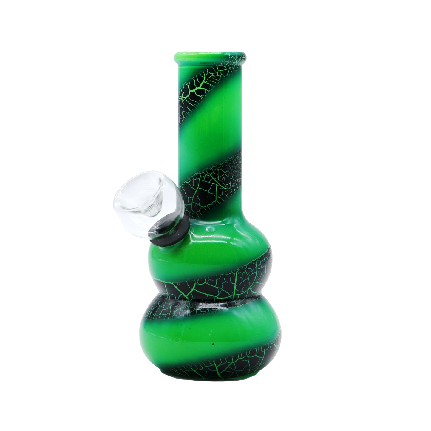 5" Crackle Print Bubbler Water Pipe
