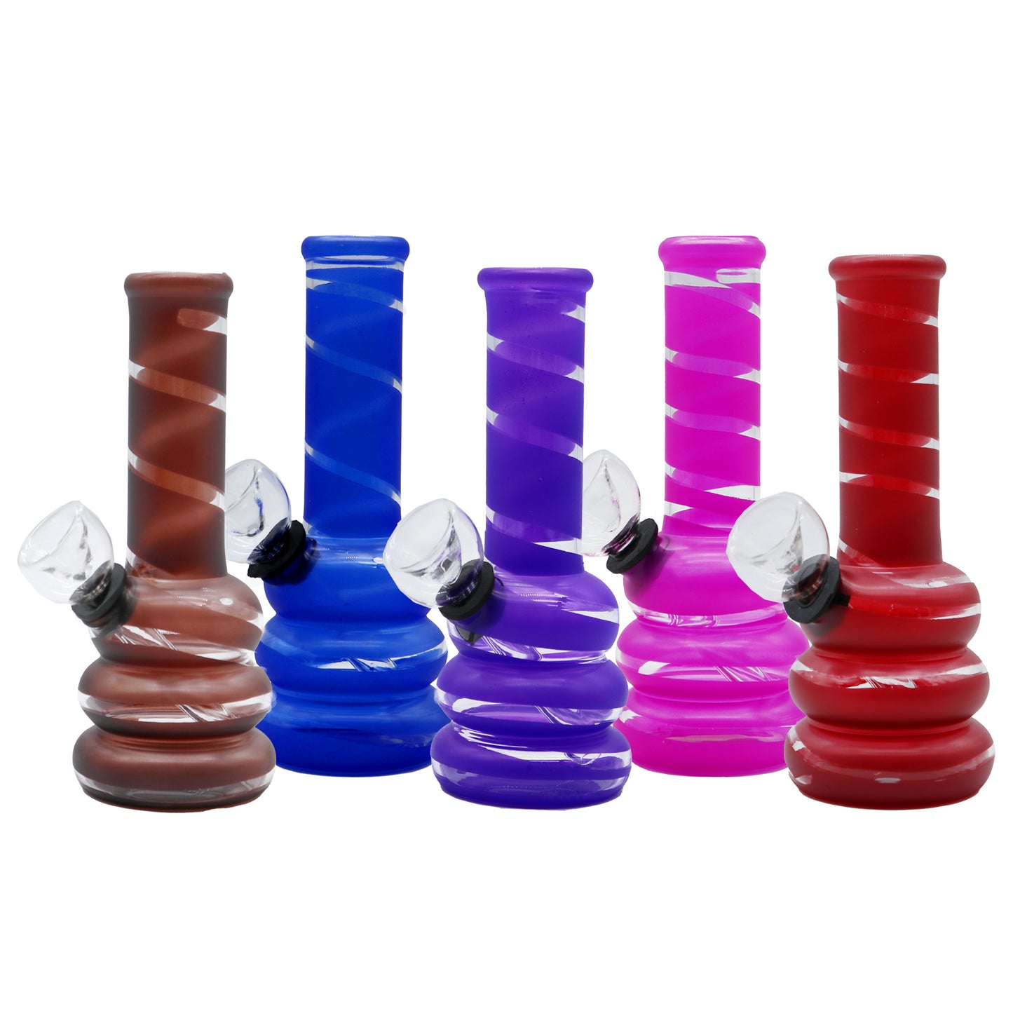 6" Bubble Stripe Water Pipe Bump Base
