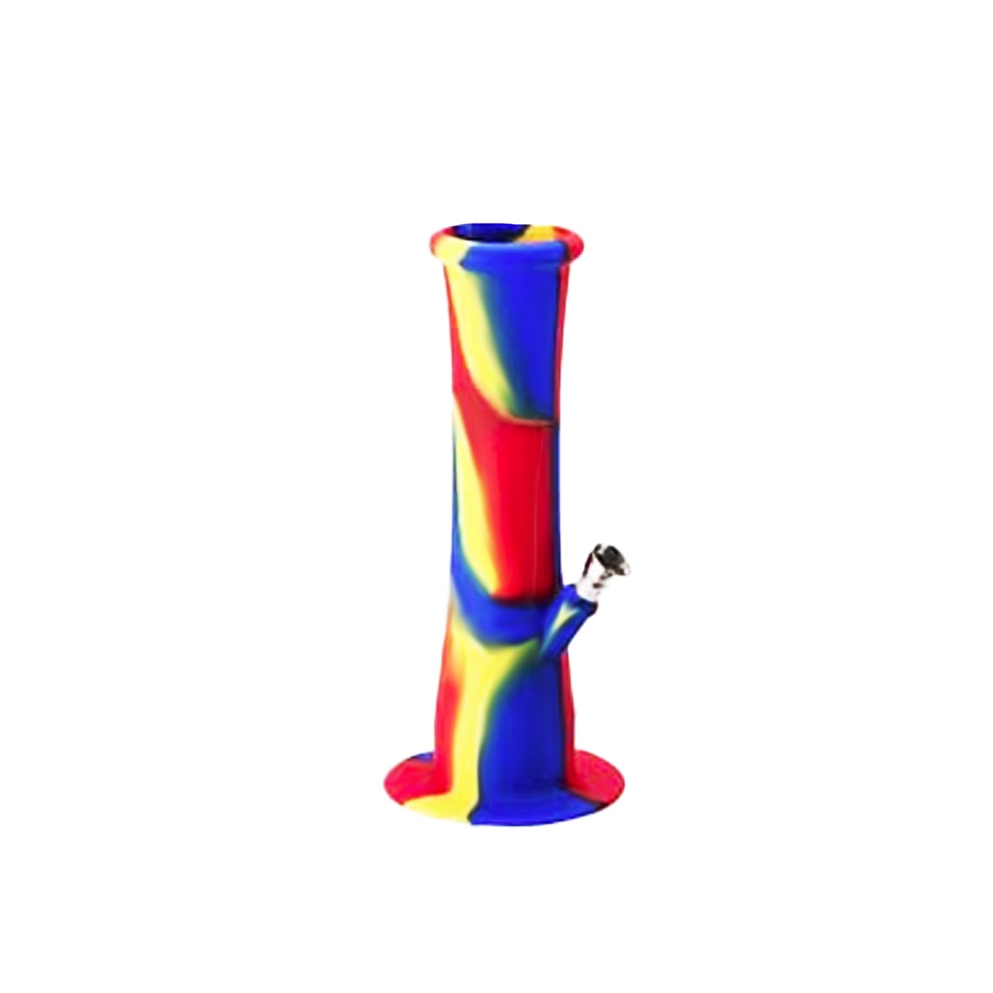 8.5" Silicone Water Pipe Fluted Shape