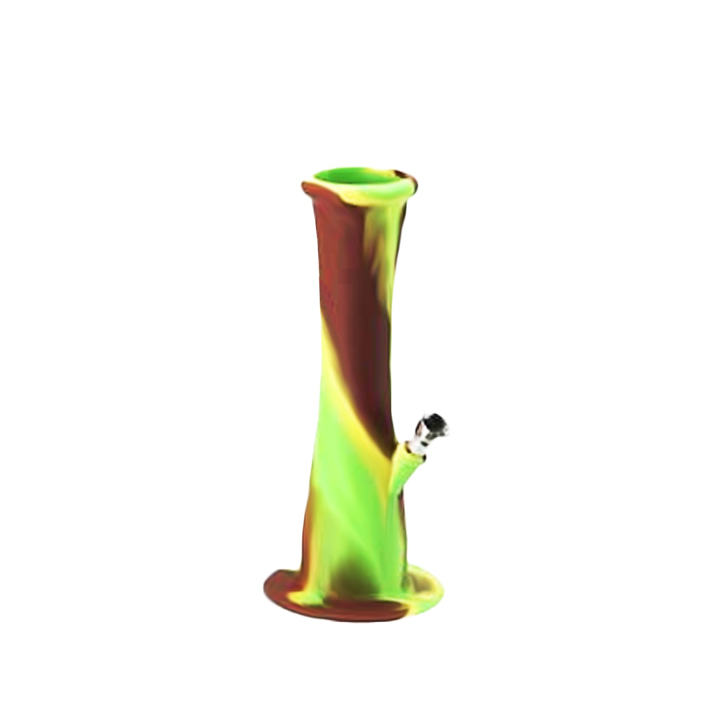 8.5" Silicone Water Pipe Fluted Shape