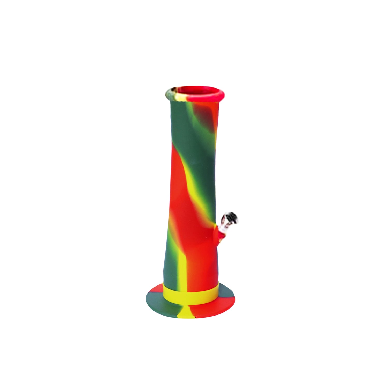 8.5" Silicone Water Pipe Fluted Shape