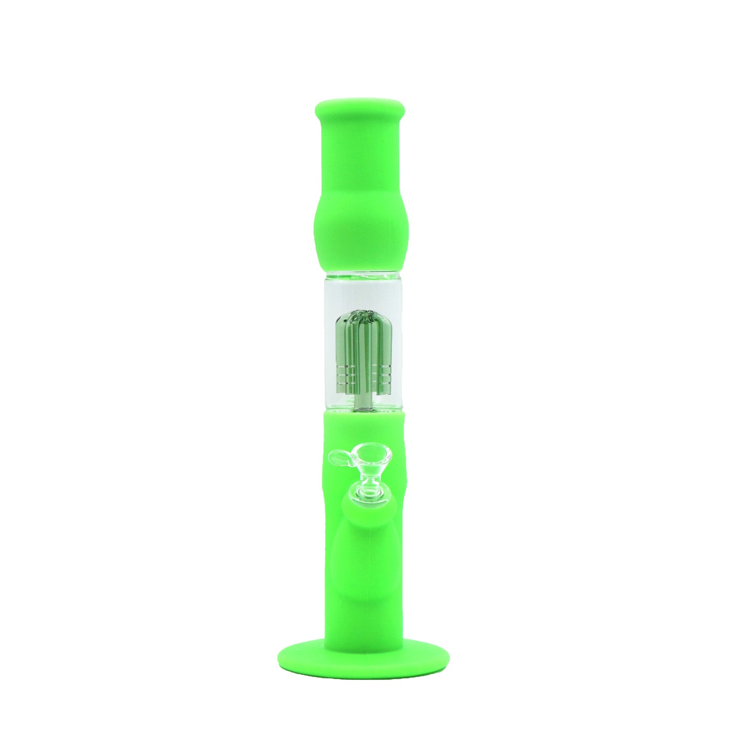 14” Four Arm Tree Perk, Silicone Straight Tube