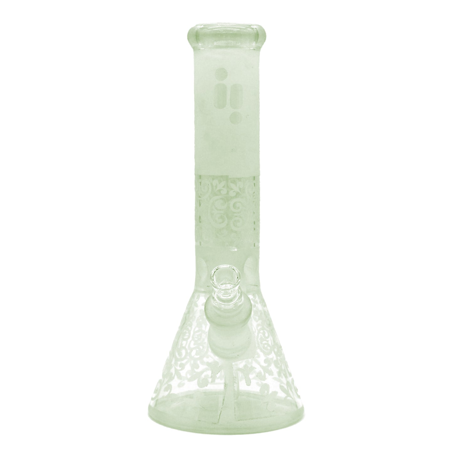 Pipe à eau 12" ii avec motif mosaïque et récupérateur de glace