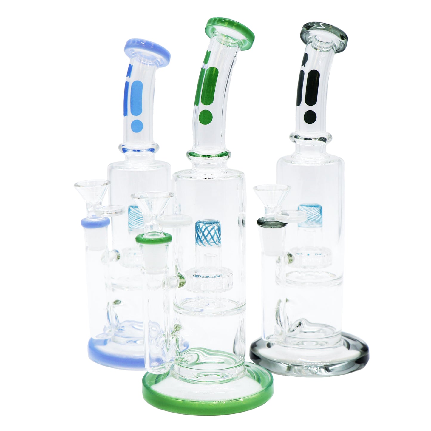 Pipe à eau 10" avec Barel Perk, sans tige, col courbé