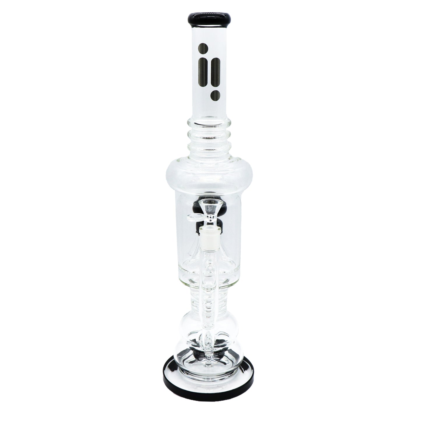 Pipe à eau sans tige Infyniti Flower Perk de 20 po, conduite d'eau sans tige Reverse Perk