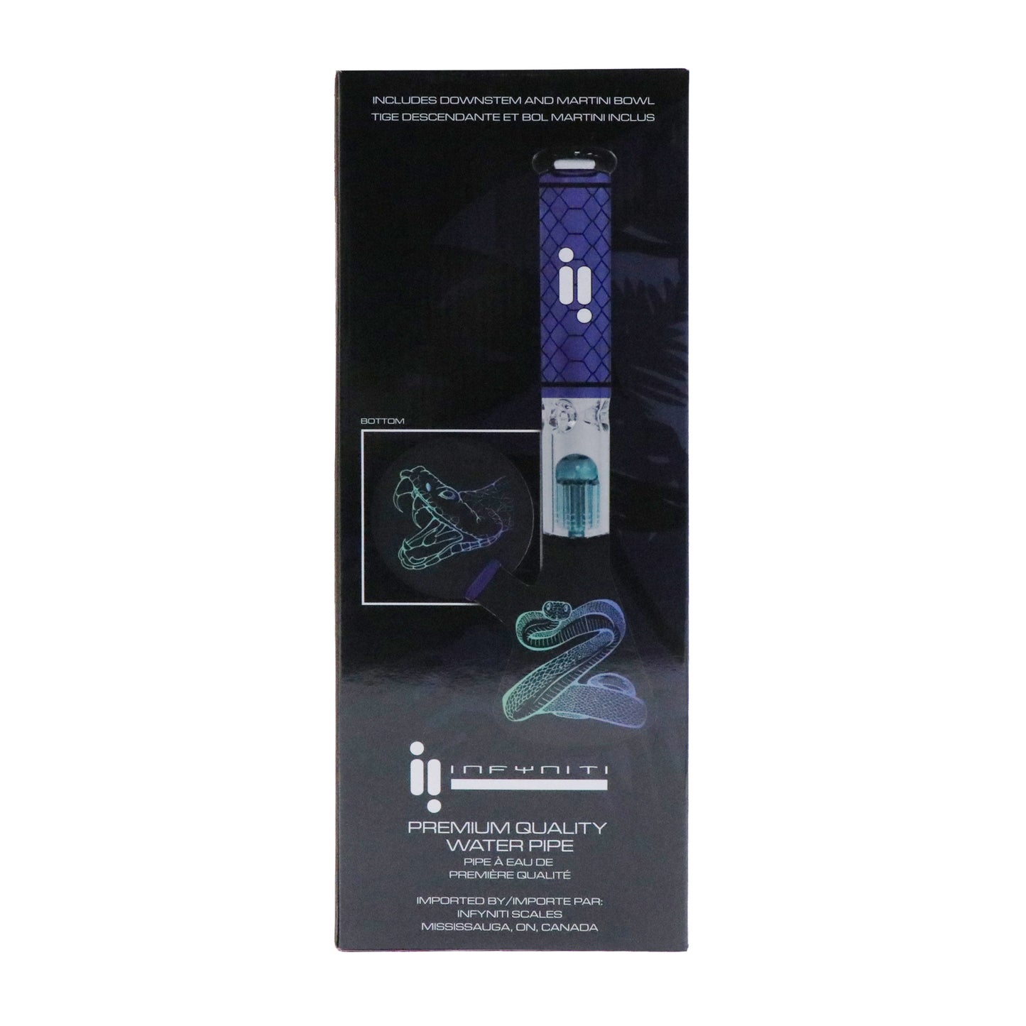 14" Untamed Collection, Blue Snake 12 Arm Perk, Ice Catcher
