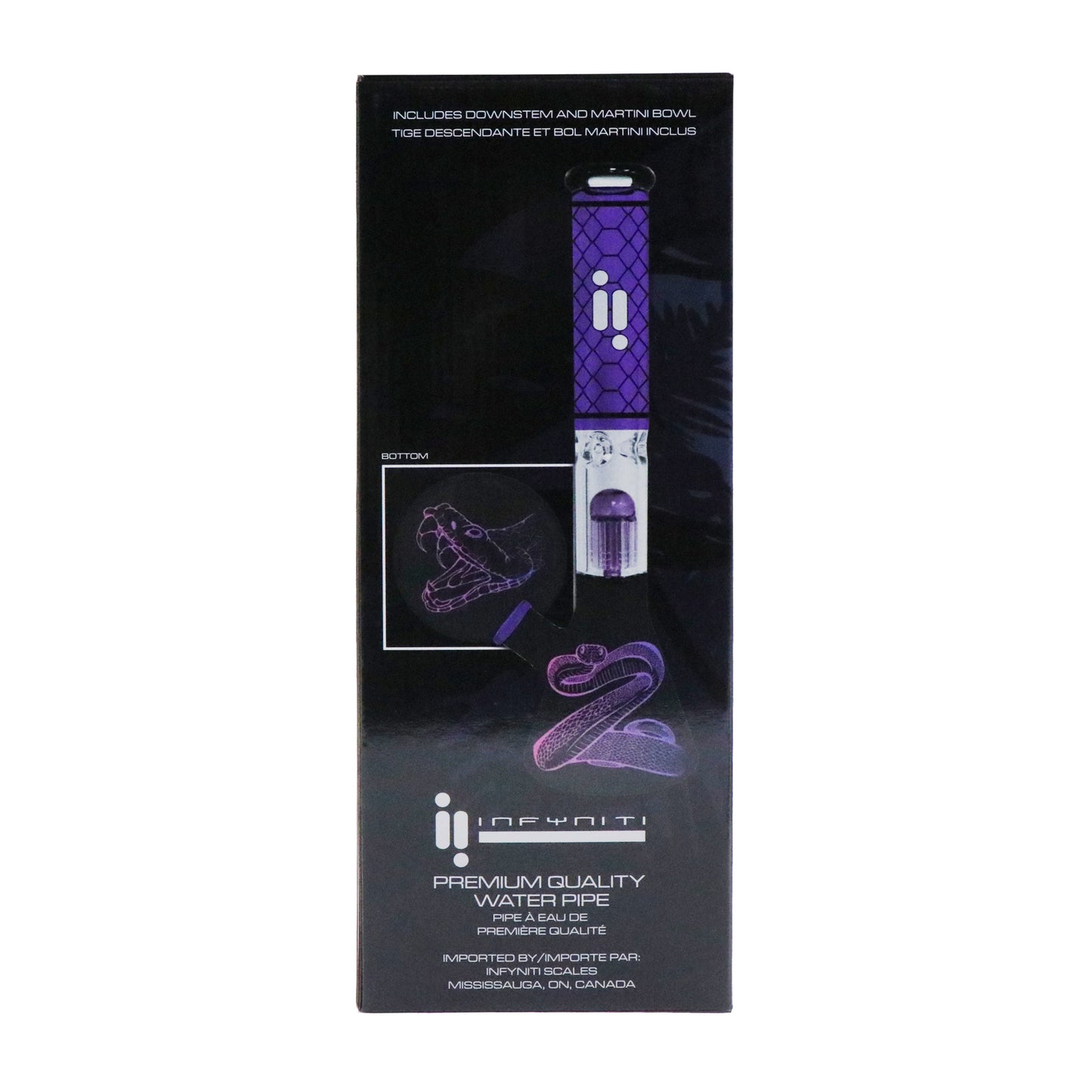 14" Untamed Collection, Purple Snake 12 Arm Perk, Ice Catcher