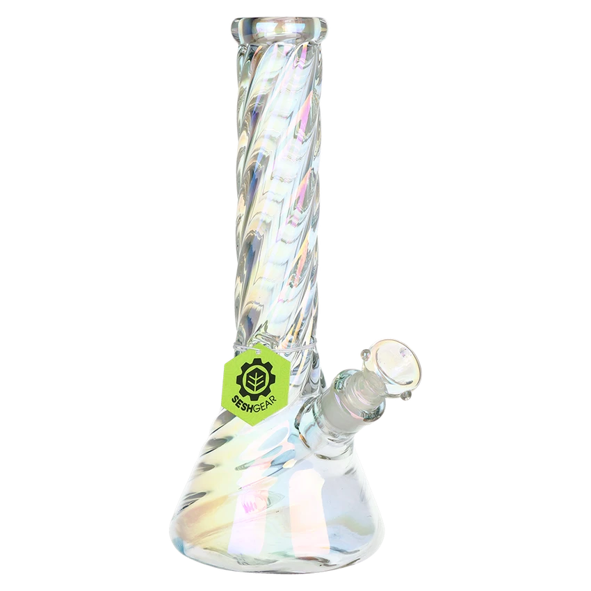 SeshGear Positive Twist Beaker Glass Water Pipe 12.75"/14mm F