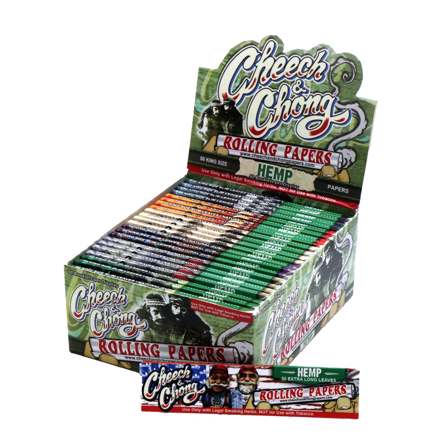 Cheech & Chong Rolling Hemp Papers King Size