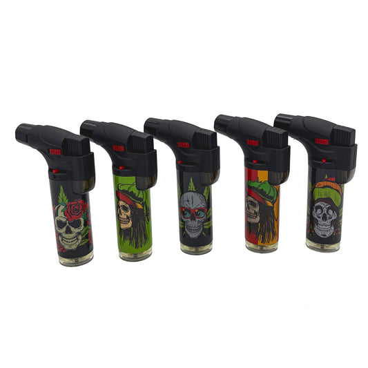 Soul Dual Torch - Rasta Skulls
