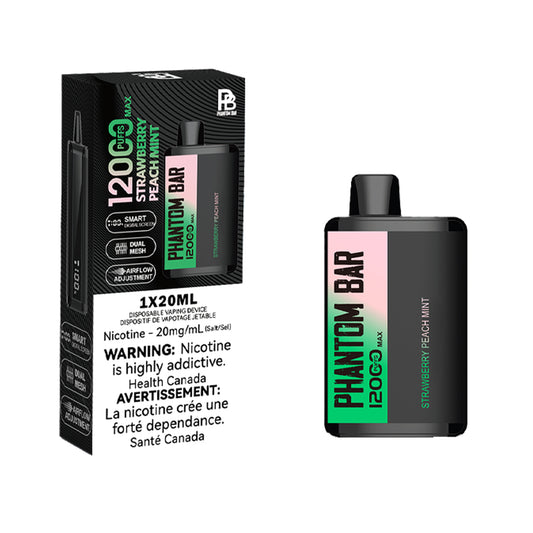 Phantom Bar 12000 Disposable - Strawberry Peach Mint
