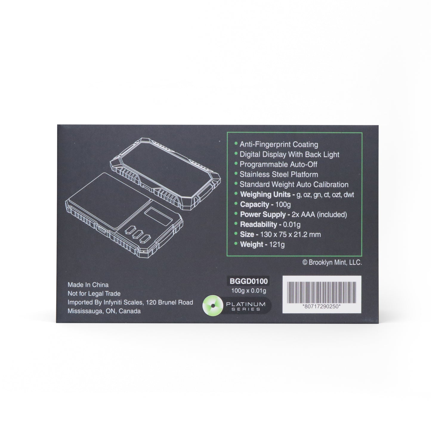 Notorious BIG Guardian Digital Pocket Scale, 100g x 0.01g