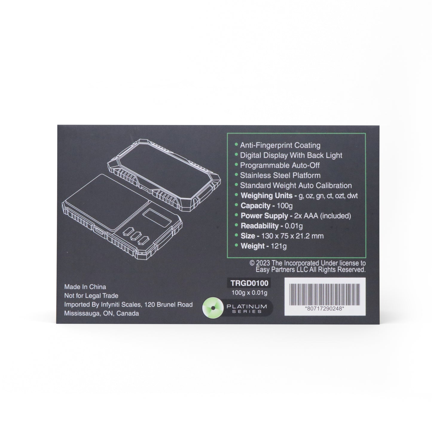 Balance de poche numérique Tragically Hip Guardian, 100 g x 0,01 g