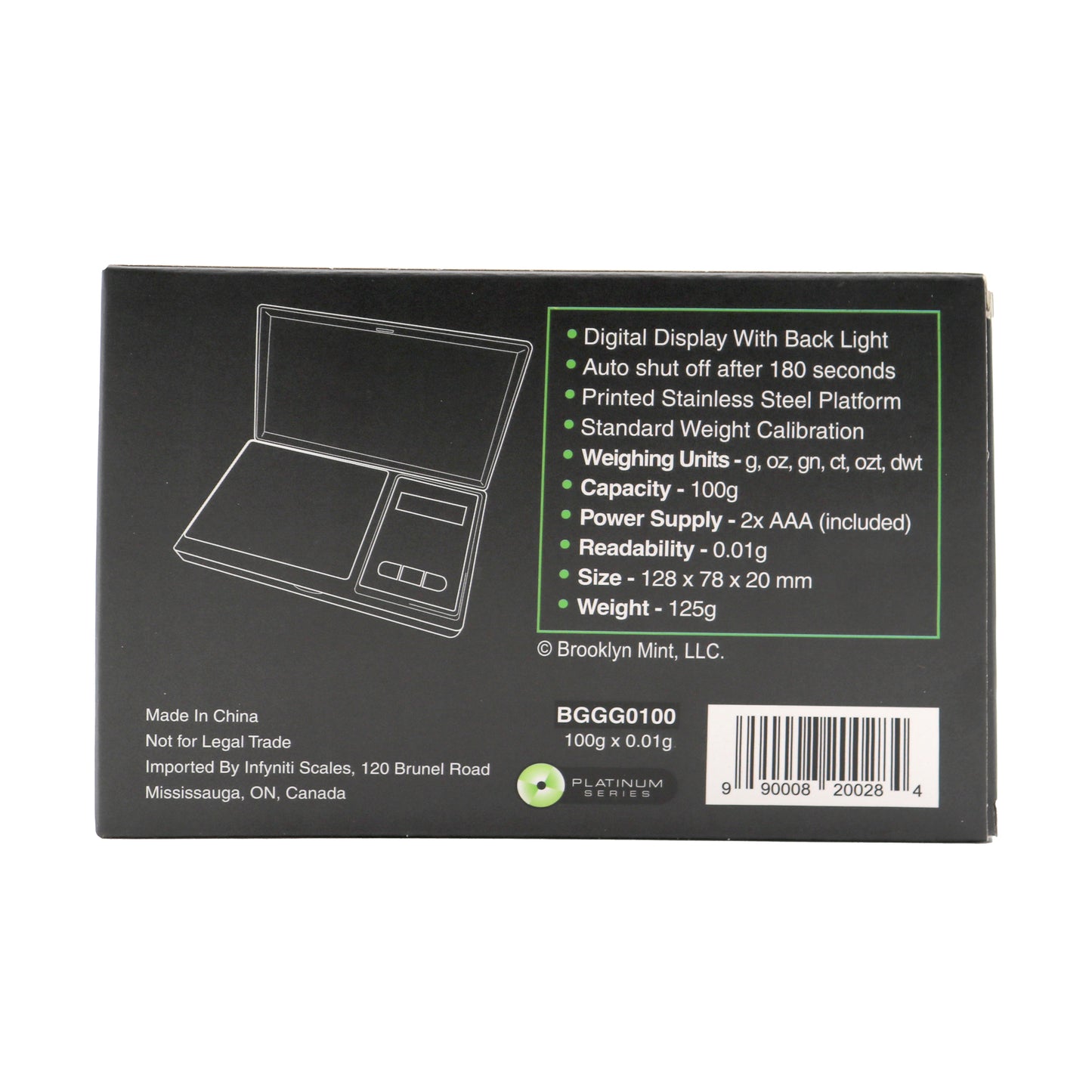 Notorious BIG G-Force, balance de poche numérique sous licence, 350 g x 0,1 g