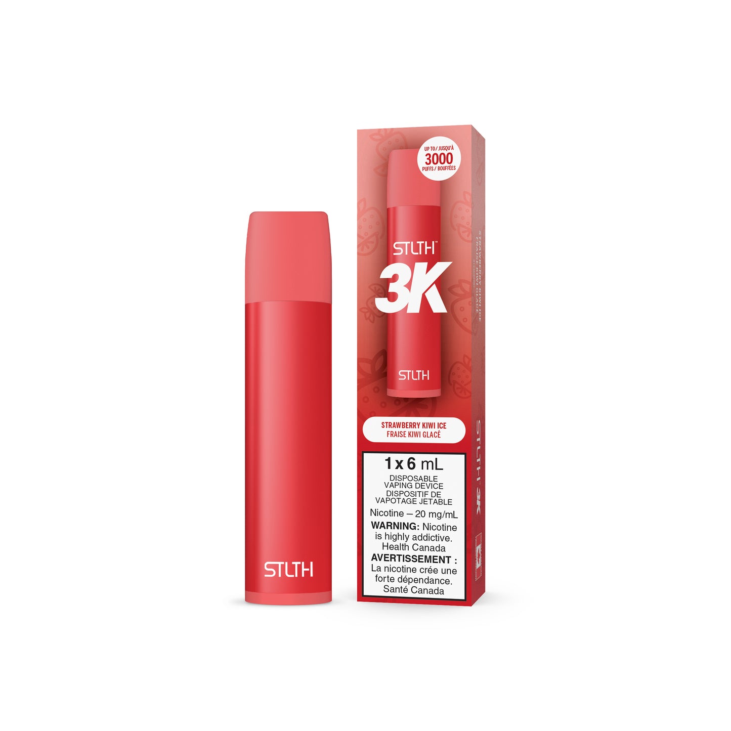 STLTH 3K Jetables - Glace Fraise Kiwi
