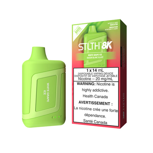 STLTH 8K Disposables - White Grape Ice