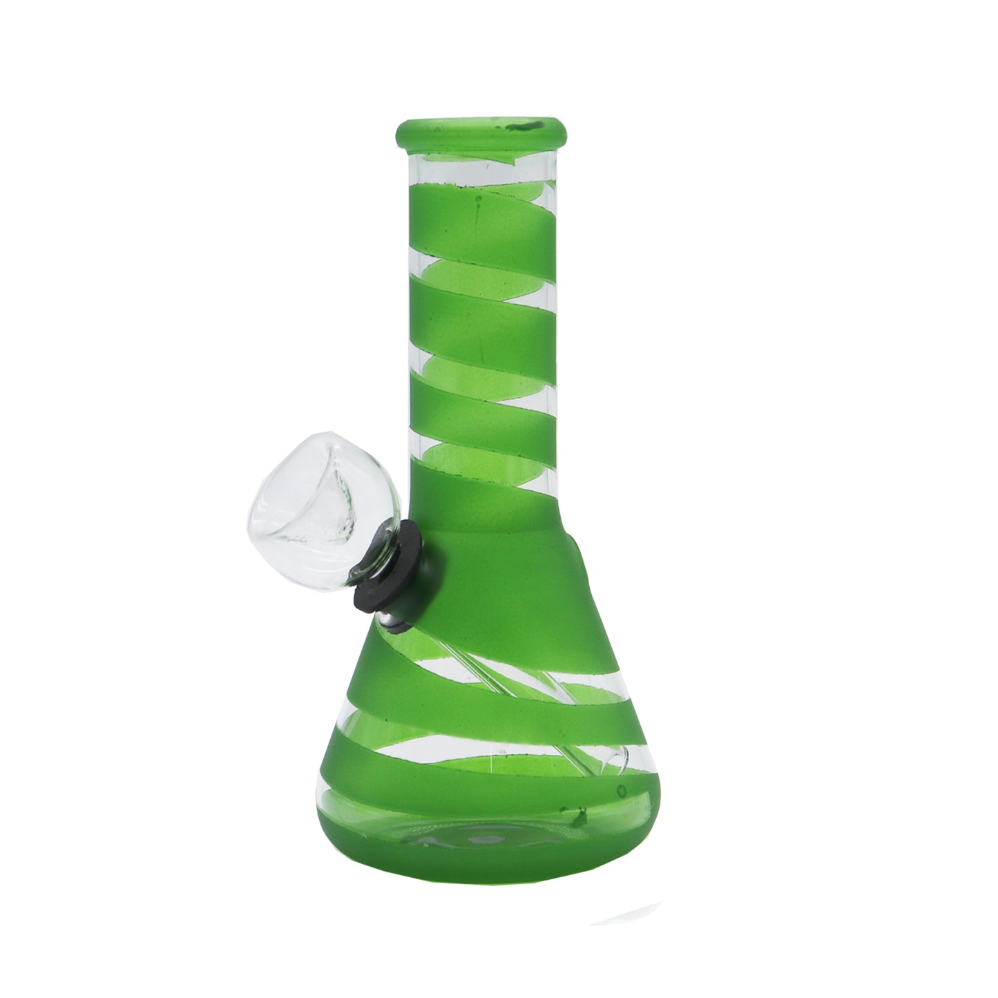 6" Bubble Stripe Water Pipe Beaker Base