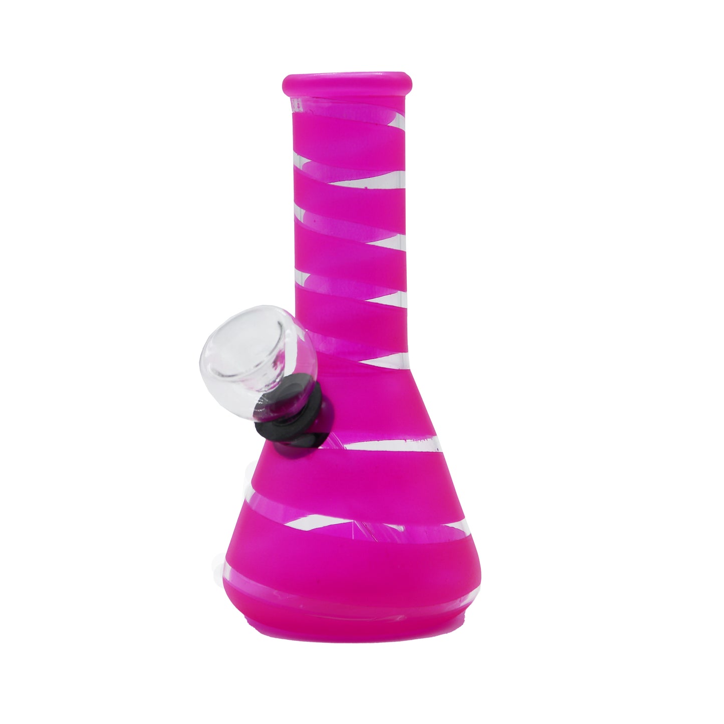 6" Bubble Stripe Water Pipe Beaker Base