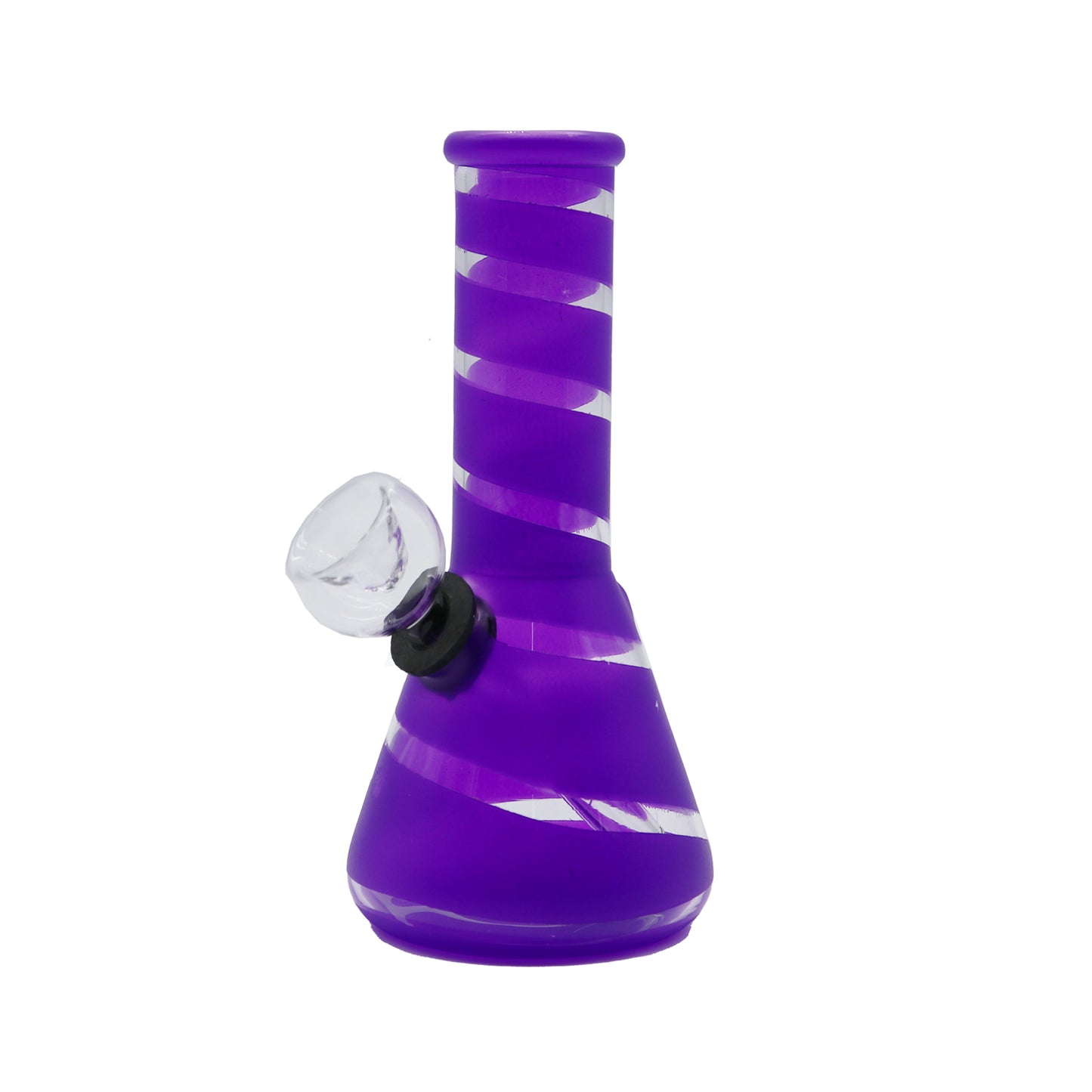 6" Bubble Stripe Water Pipe Beaker Base
