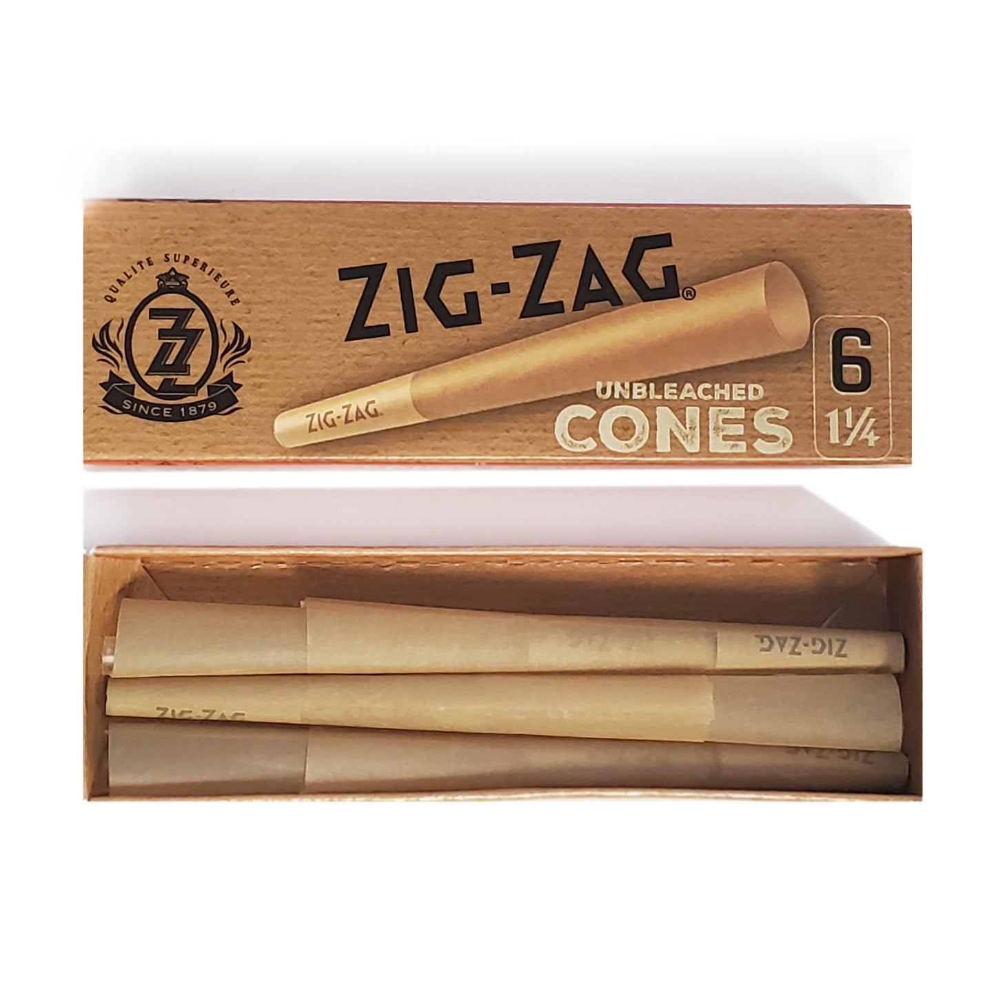 Cônes pré-roulés non blanchis Zig Zag
