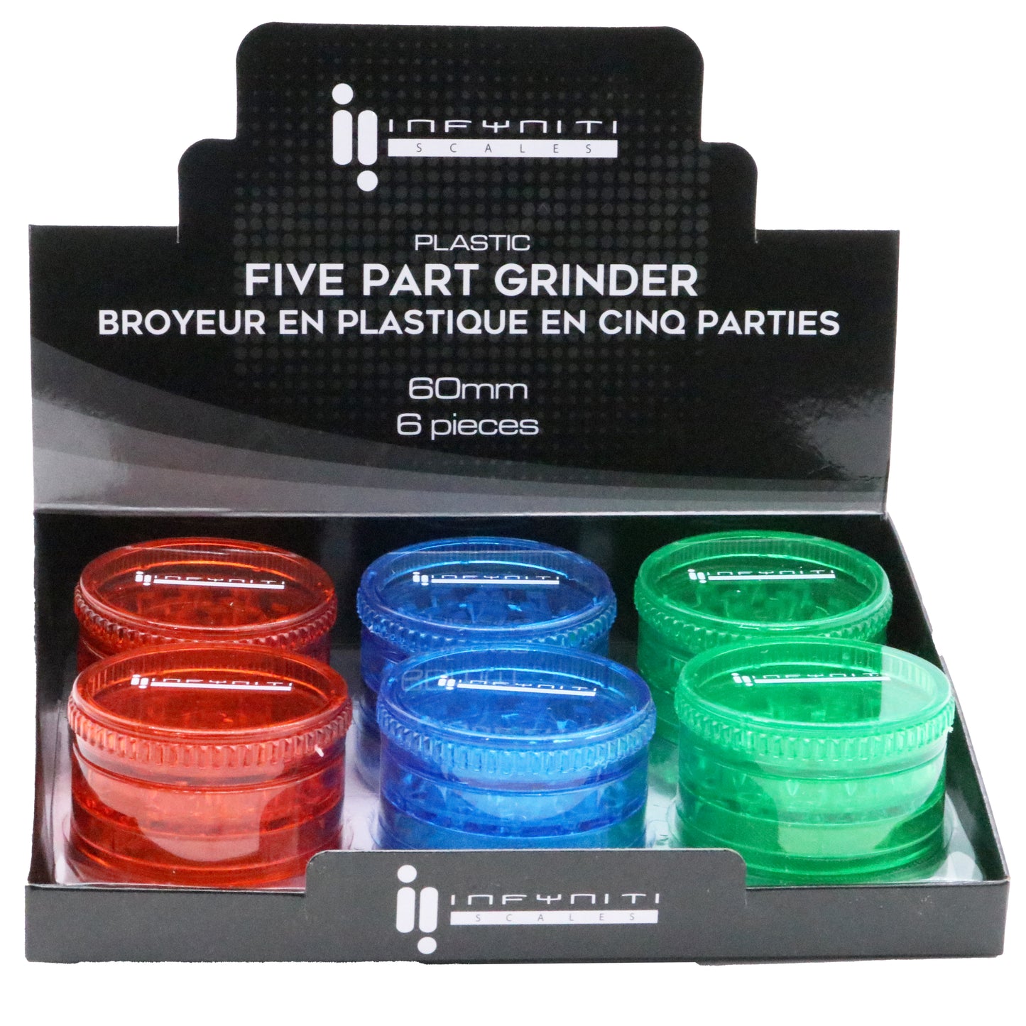 Infyniti Brand Plastic Grinder - 5 Part - Infyniti Scales