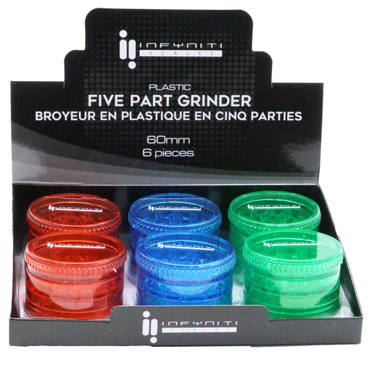 Infyniti Brand Plastic Grinder - 5 Part - Infyniti Scales
