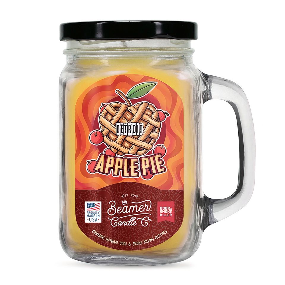 Beamer Candle Co. 7oz & 12oz Glass Mason Jar - Detroit Apple Pie - Infyniti Scales