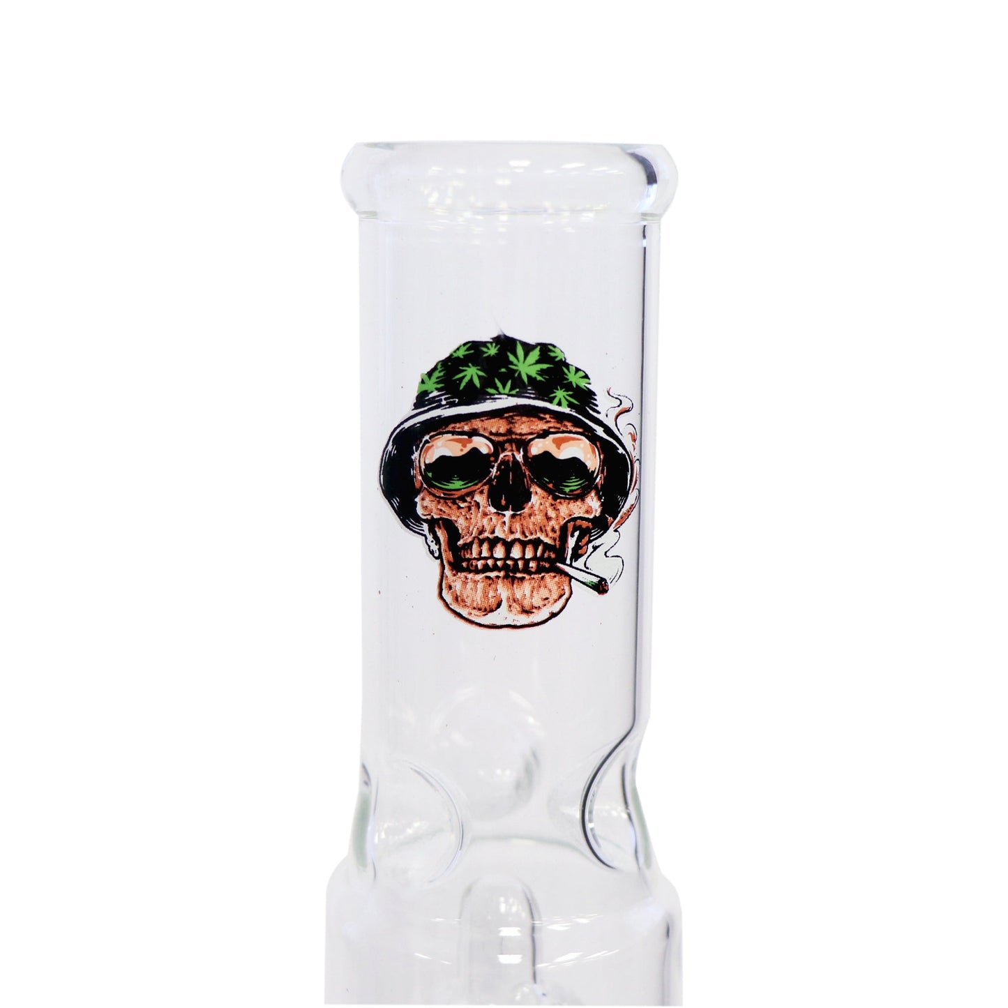 12" Graphic Water Pipe, with Beaker Base