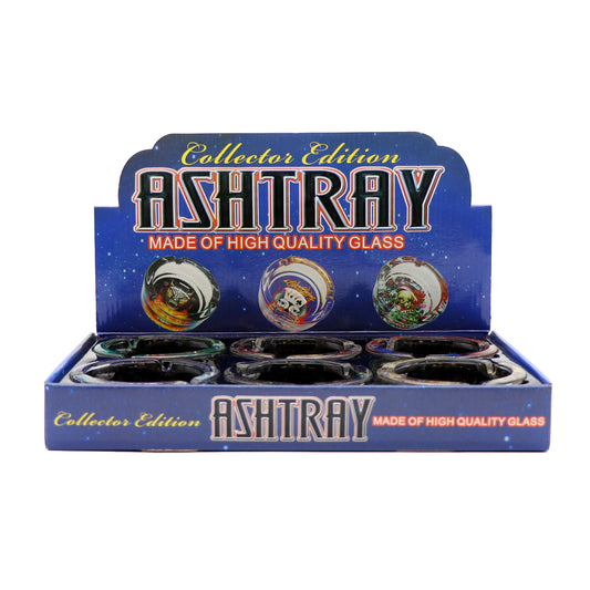 Cendrier rond en verre - Roulette Las Vegas