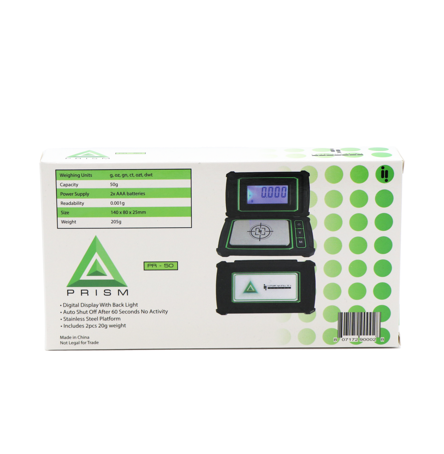 Balance numérique Prism, 50 g x 0,001 g