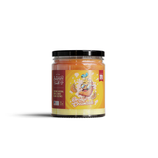 Beamer Candle Co. 7oz & 12oz Glass Mason Jar - Back In The Day Orange Creamsicle